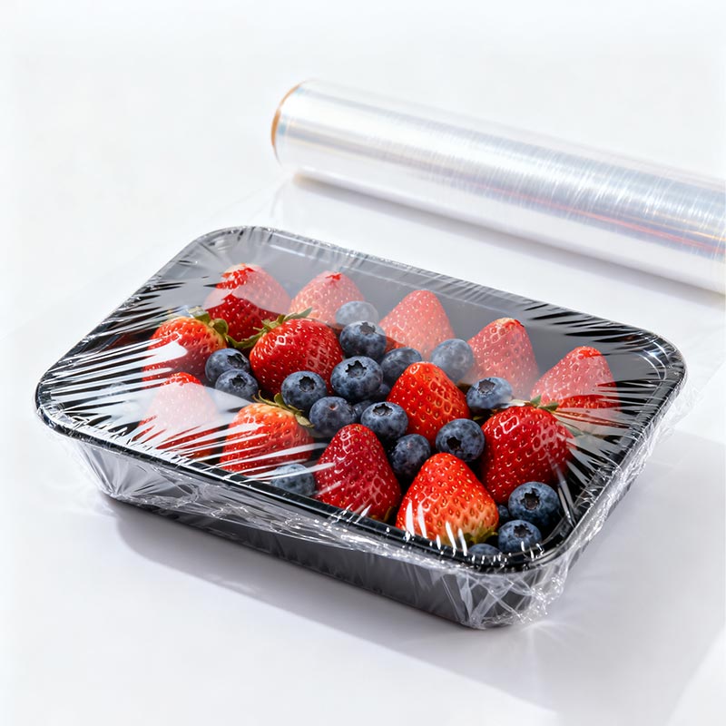 Συσκευασία σε δίσκο λαχανικών και φρούτων PE Shrink Wrap Film